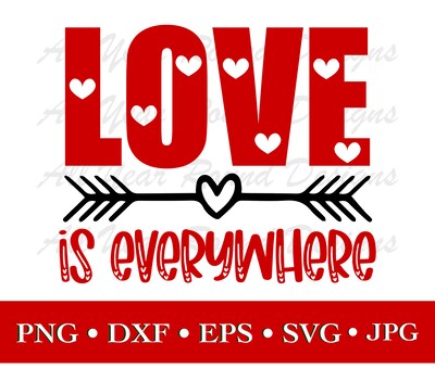 Valentines Decor SVG PNG DXF EPS JPG Digital File Download, Valentine's Day Design For Cricut, Silhouette, Sublimation - image2